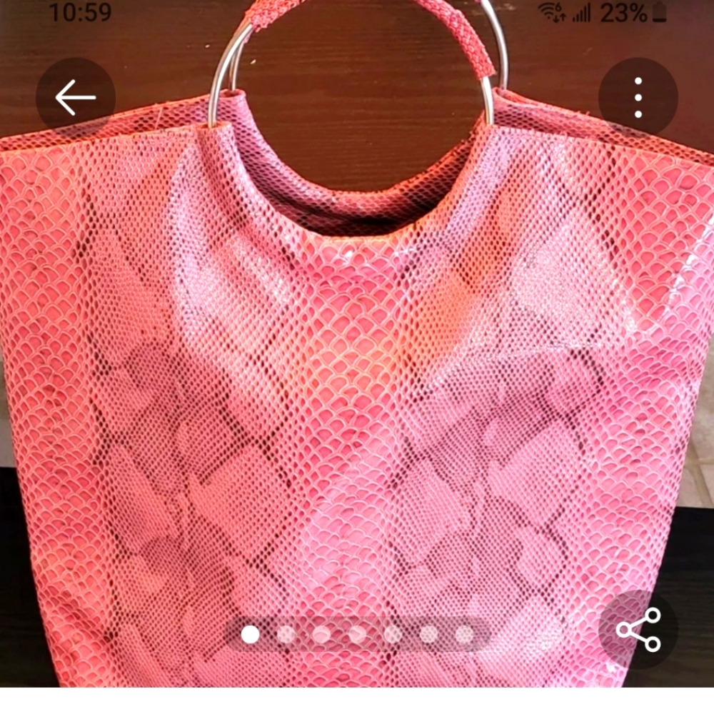 Womans Kim Kardashian handbag
